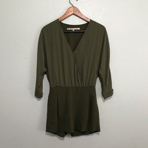 Rachel Roy Olive Green Romper XS